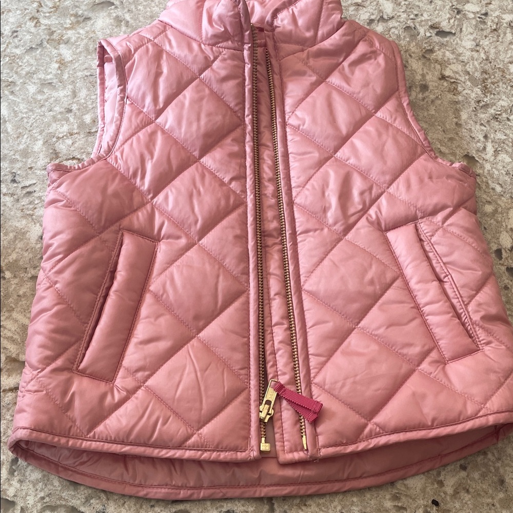 Crewcuts Light Pink Quilted Vest